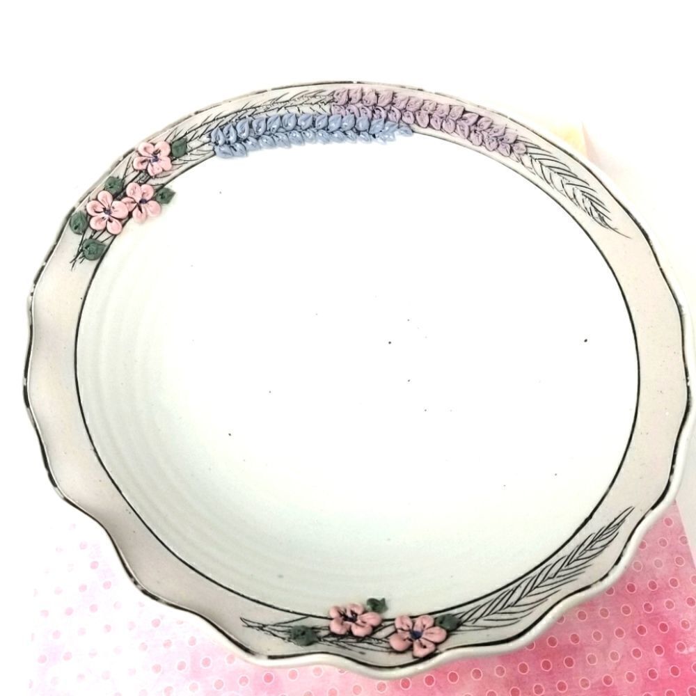 Robarts Pottery Floral Accented Pottery Bowl